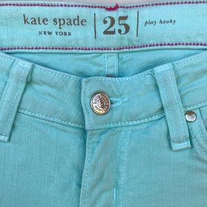 SALE‼️KATE SPADE Mint Green Play Hooky Jeans 25